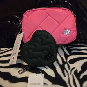 Lug 2 Piece Bundle - Magenta Coupe 2 with Black Heart Pouch